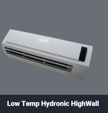 SpacePak HighWall low temperature hydronic fan coil
